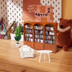 DIYDEC mini bookshelf showing organized book display and aesthetic charm
