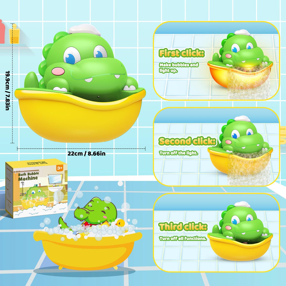 Diyfrety toddler bath time dinosaur toy engages kids 1-8