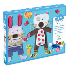 Djeco collages for little ones rainy day activity promotes creative play at home