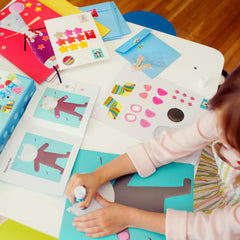 Djeco frameable collage art samples for keepsakes and gifts