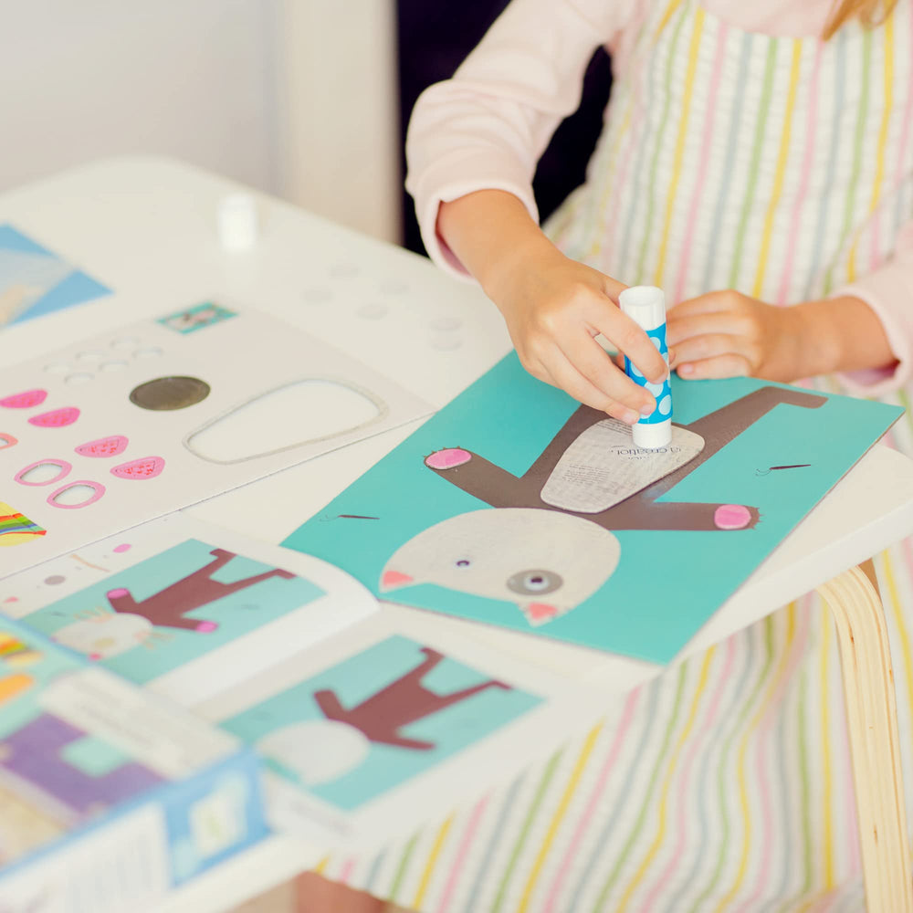 Djeco kid-friendly paste and easy assembly for young creators