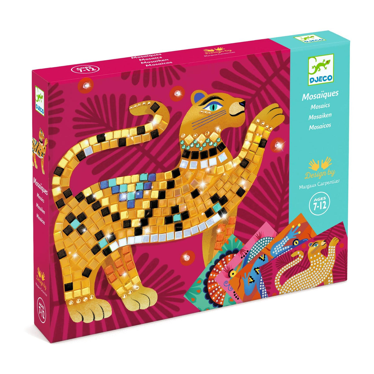 DJECO LGA Mosaics Deep in the Jungle board featuring boa constrictor for colorful mosaic artistry