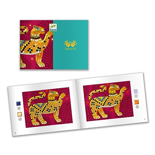 DJECO LGA Mosaics Deep in the Jungle monkey board encourages playful pattern making and fine motor work