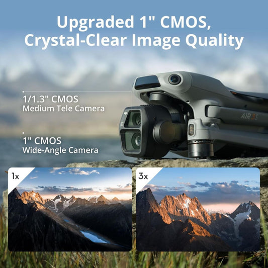 DJI Air 3S delivers cinematic 4K/60fps HDR video with vibrant color.