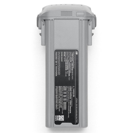 DJI Air 3S intelligent flight battery in use showing extended flight time.