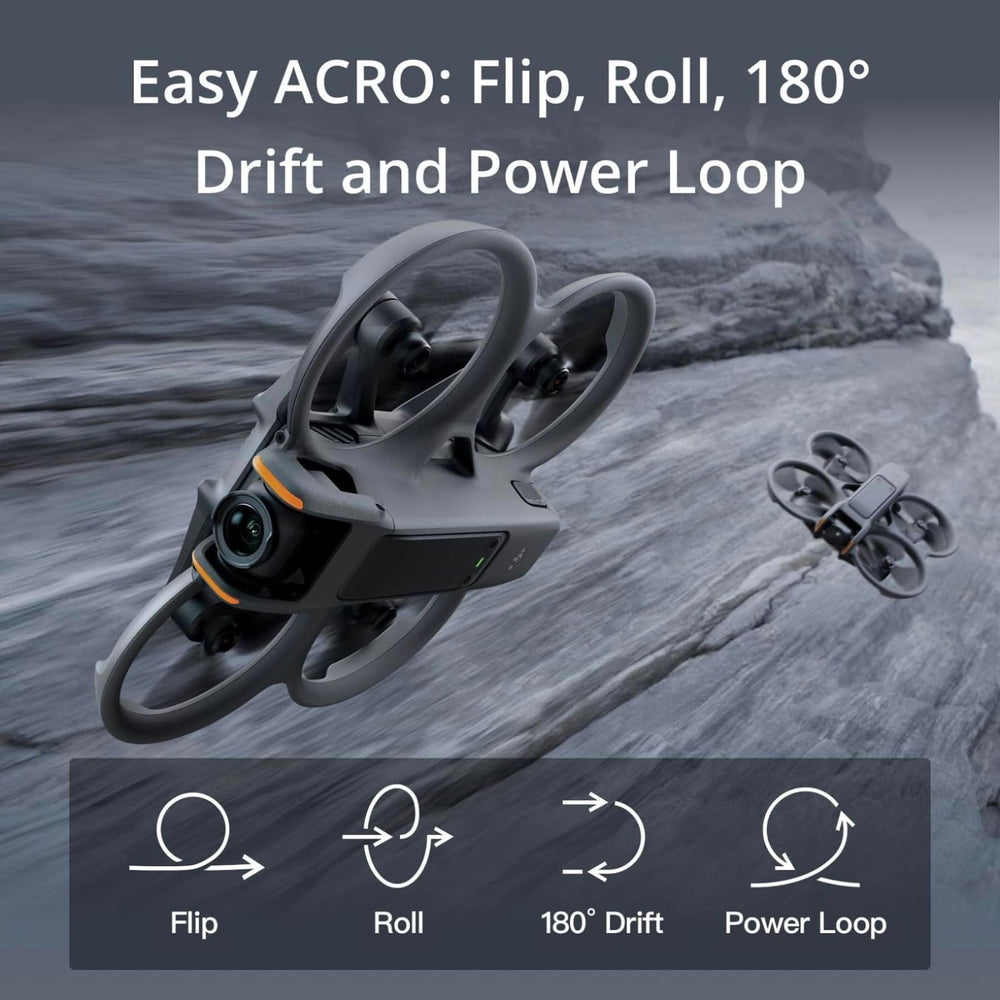 Built-in propeller guard boosts safety during adventurous flights.
