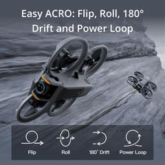 Built-in propeller guard boosts safety during adventurous flights.