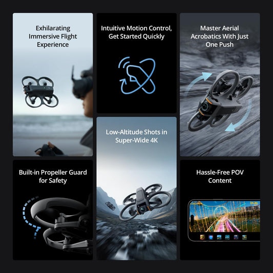 DJI Avata 2 with RC Motion 3 controller for intuitive flight