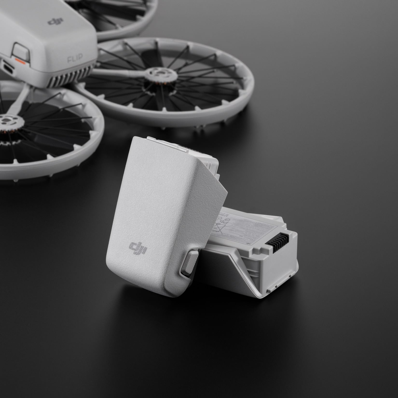 DJI Flip intelligent flight battery packaged-ready conveys lightweight power for flight