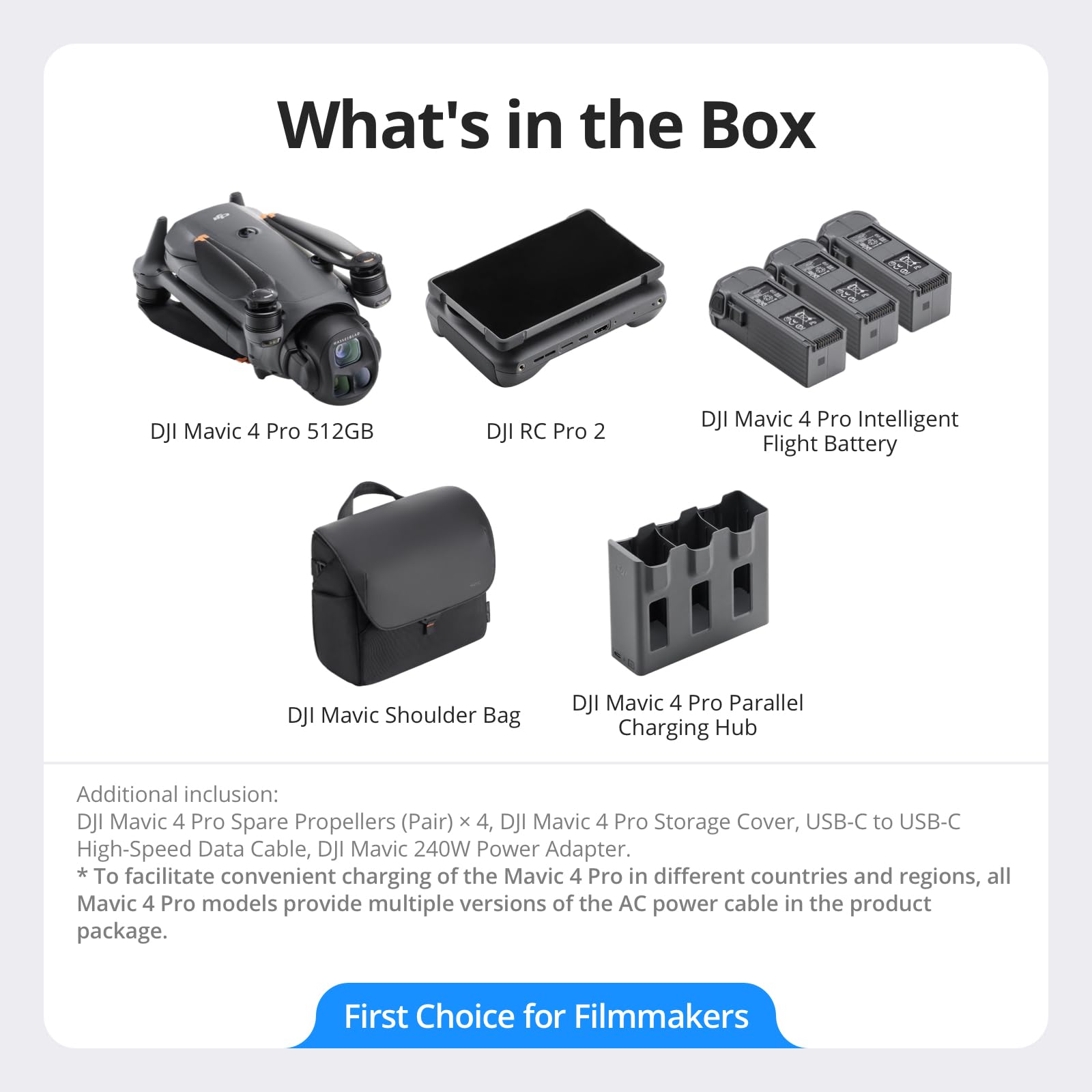DJI Mavic 4 Pro Creator Combo offers an all-in-one filmmaker bundle
