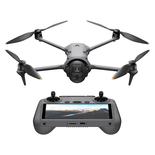 DJI Mavic 4 Pro main camera captures 100MP detail for expansive aerial shots.