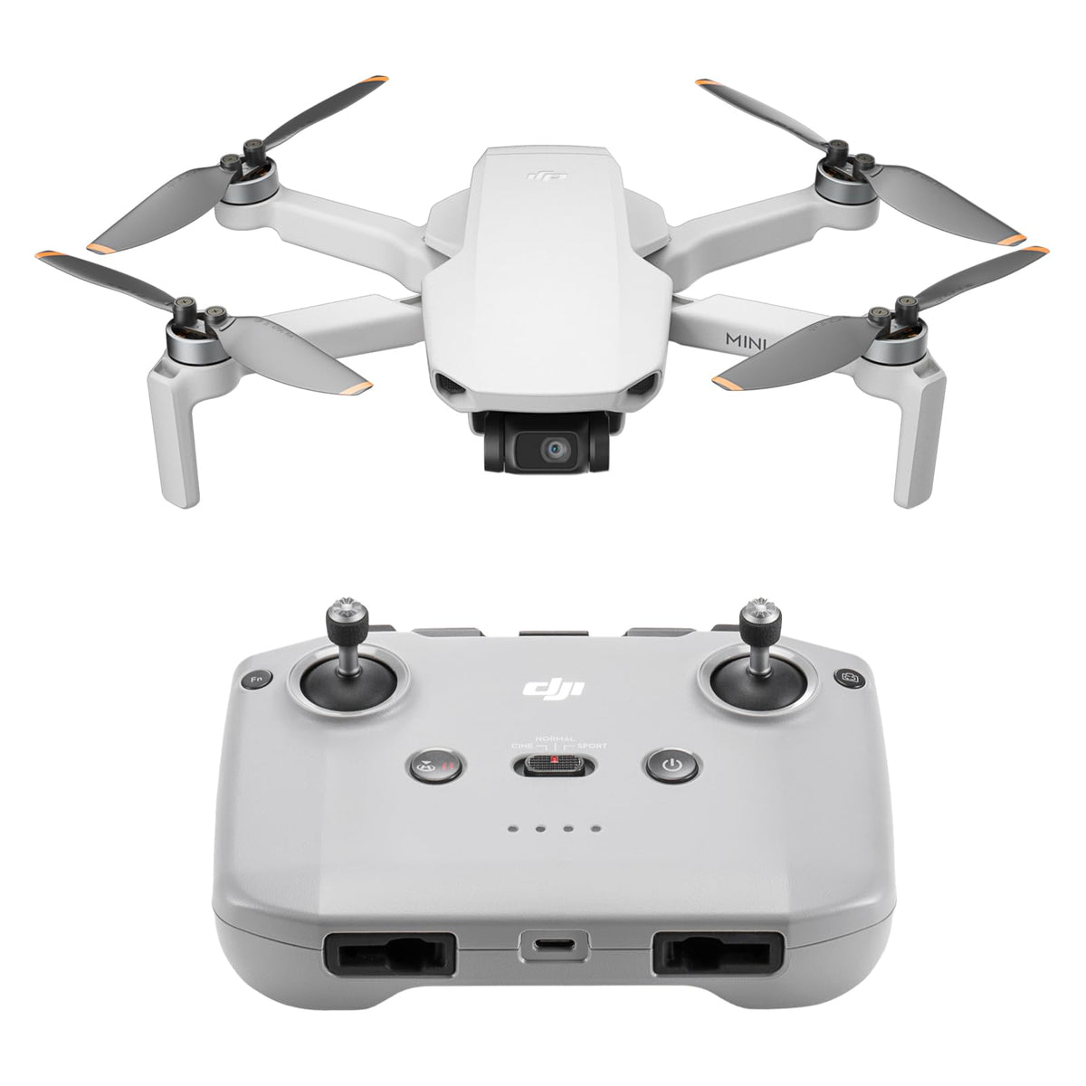 DJI Mini 4K in flight capturing cinematic 4K footage with stabilization
