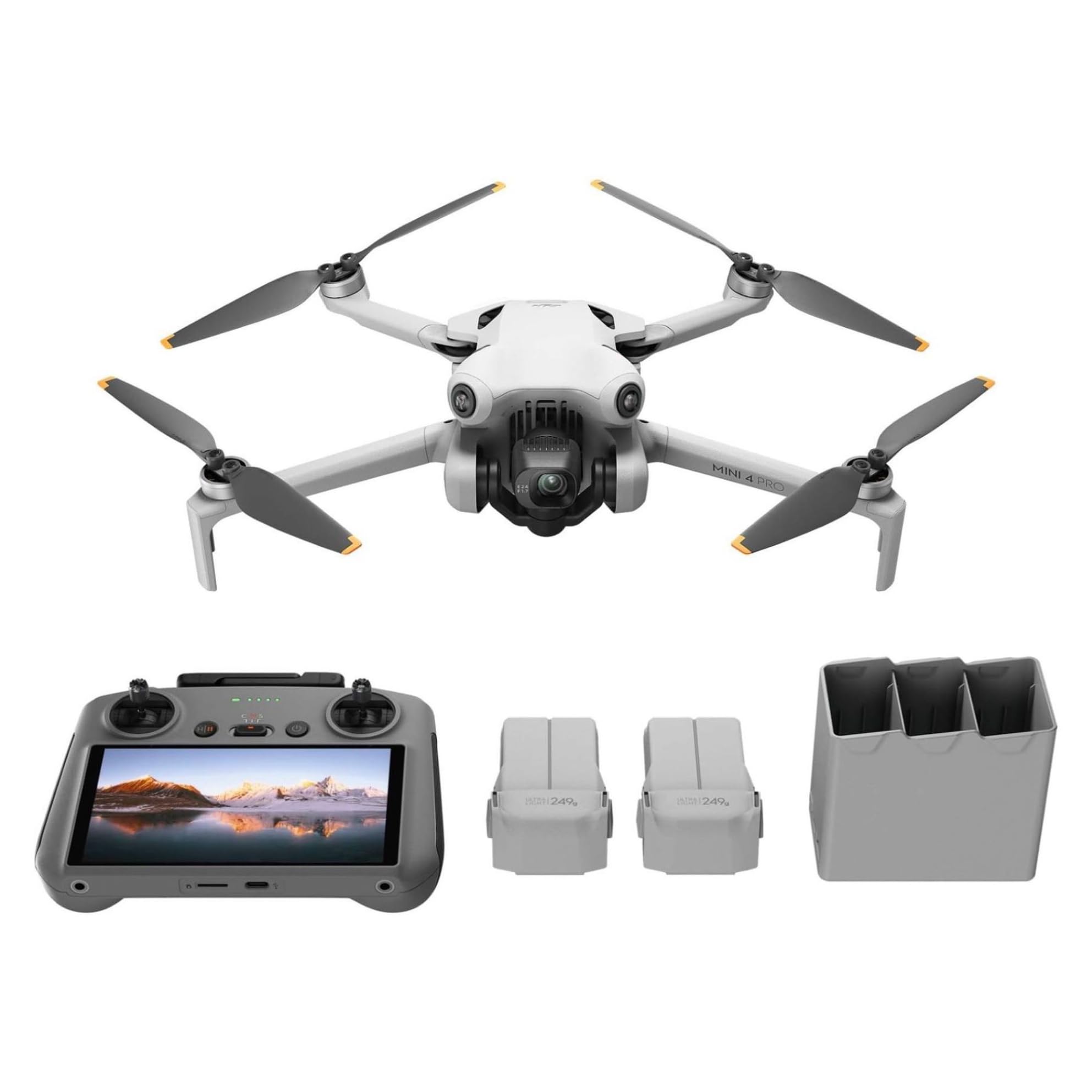DJI Mini 4 Pro compact design for travel and quick setup.