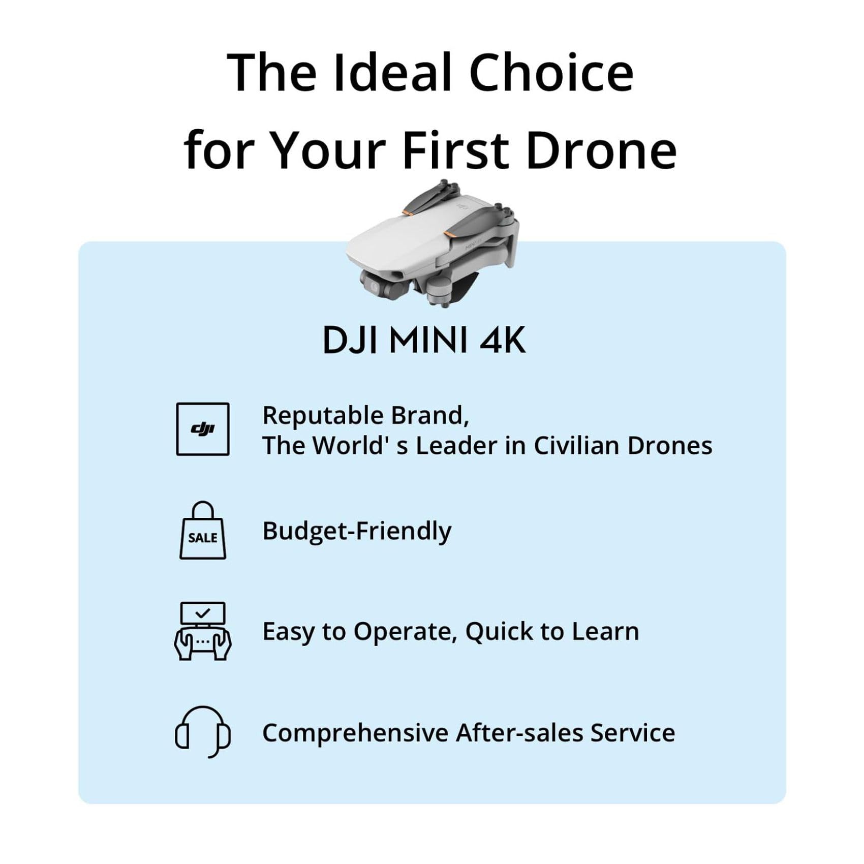 DJI Mini 4K 3-axis gimbal stabilizes footage for smooth cinematic shots