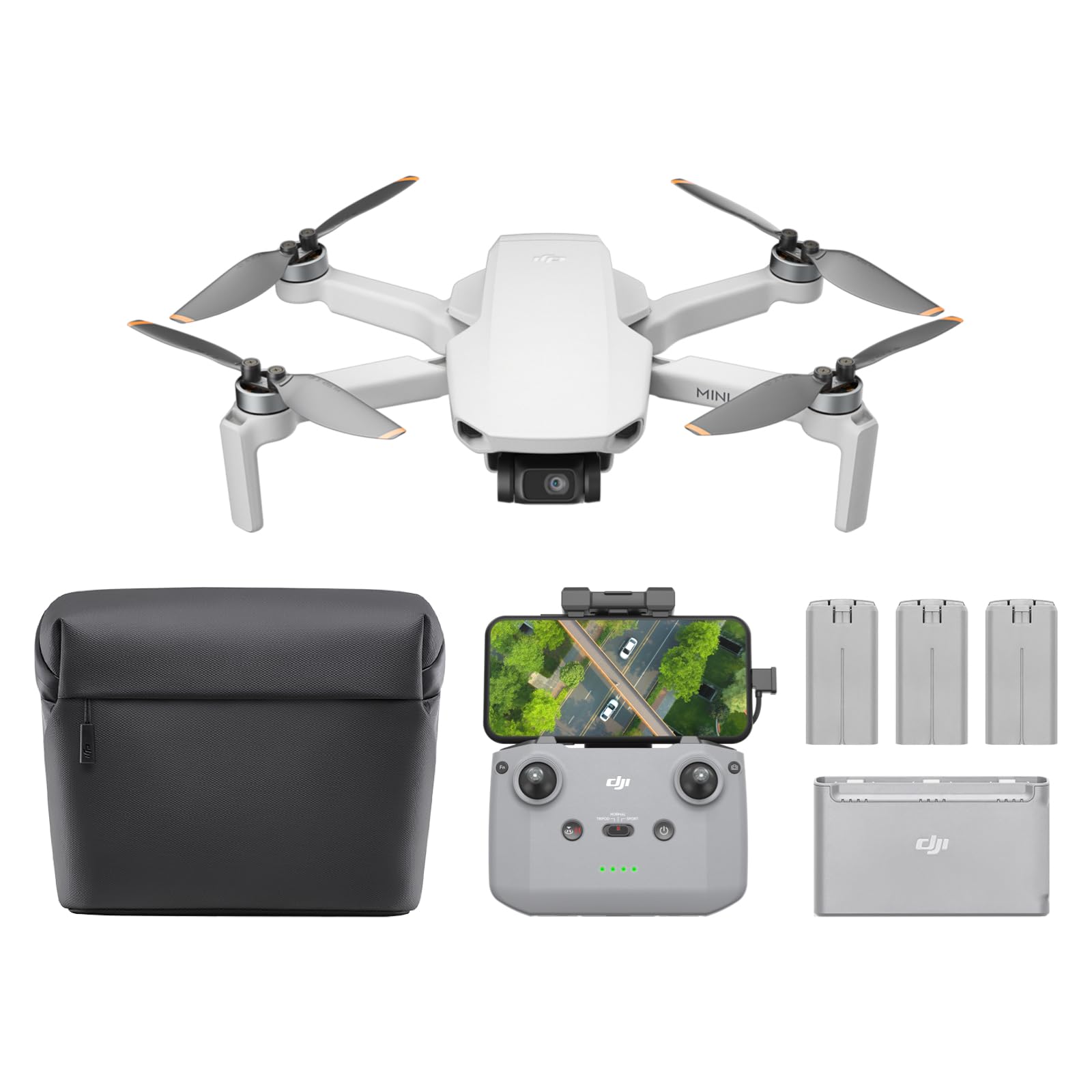 DJI Mini 4K drone with 4K camera captures crisp aerial footage for adventures