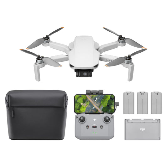 DJI Mini 4K drone with 4K camera captures crisp aerial footage for adventures