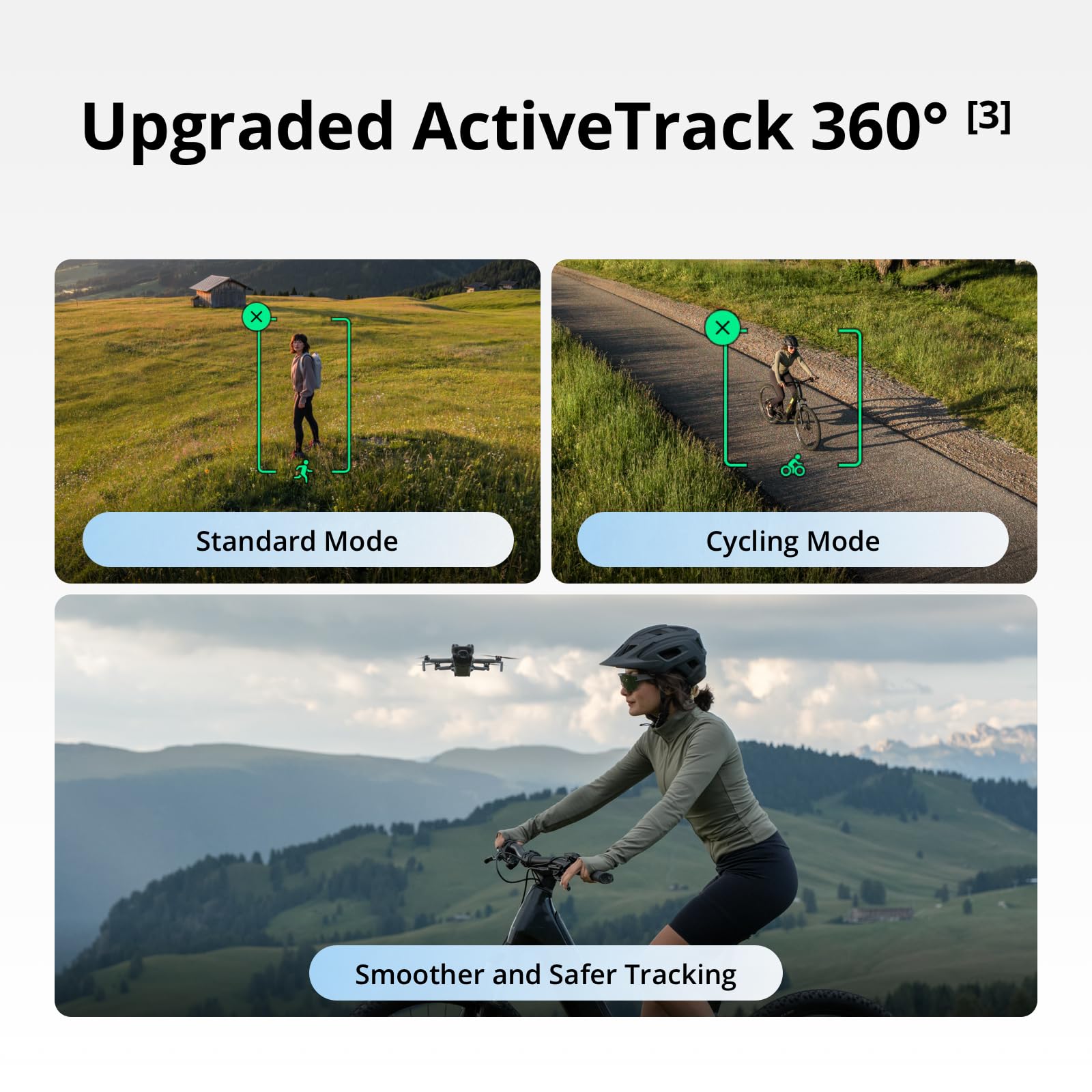 ActiveTrack 360 tracking a moving subject with DJI Mini 5 Pro.