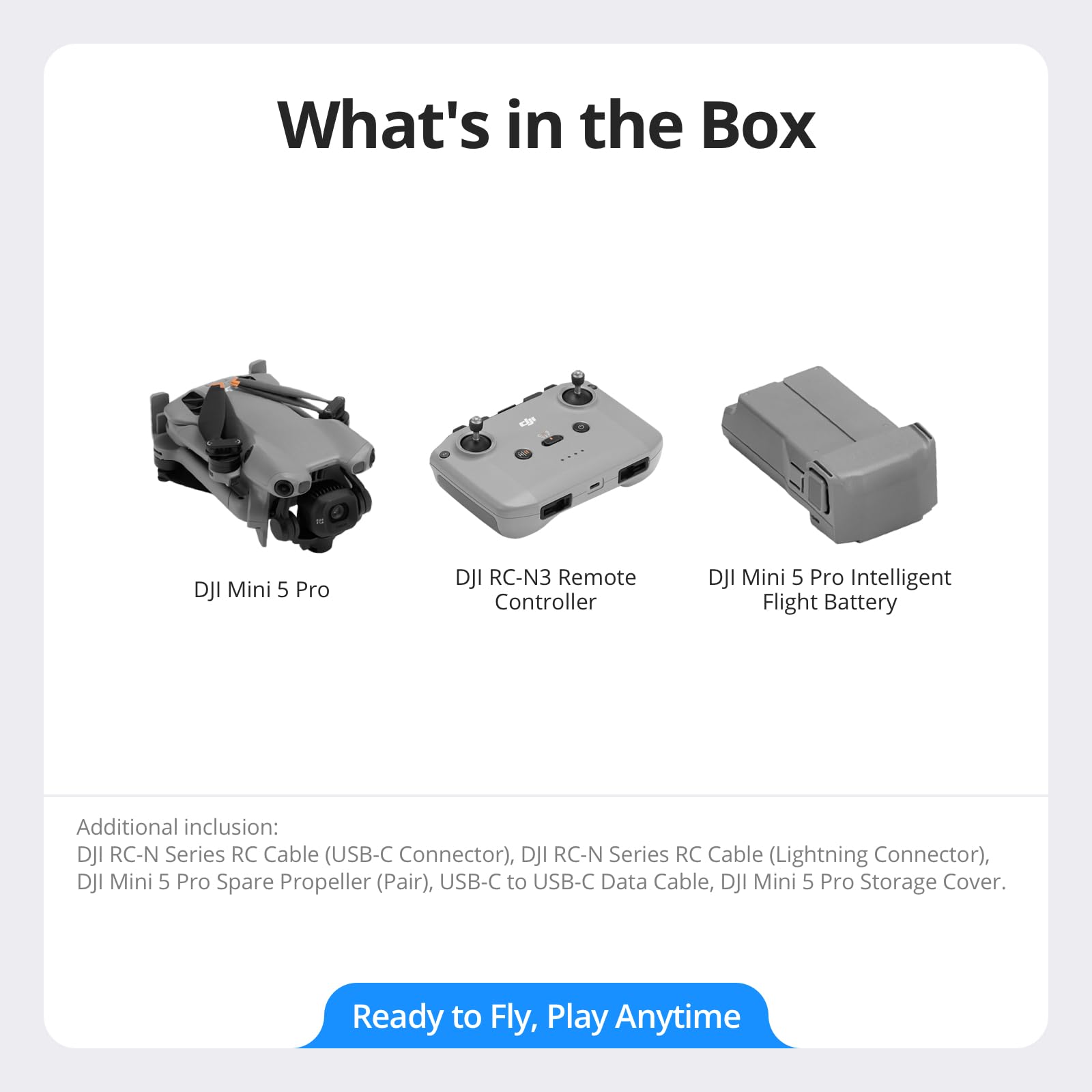 DJI Mini 5 Pro battery life up to 52 minutes per charge
