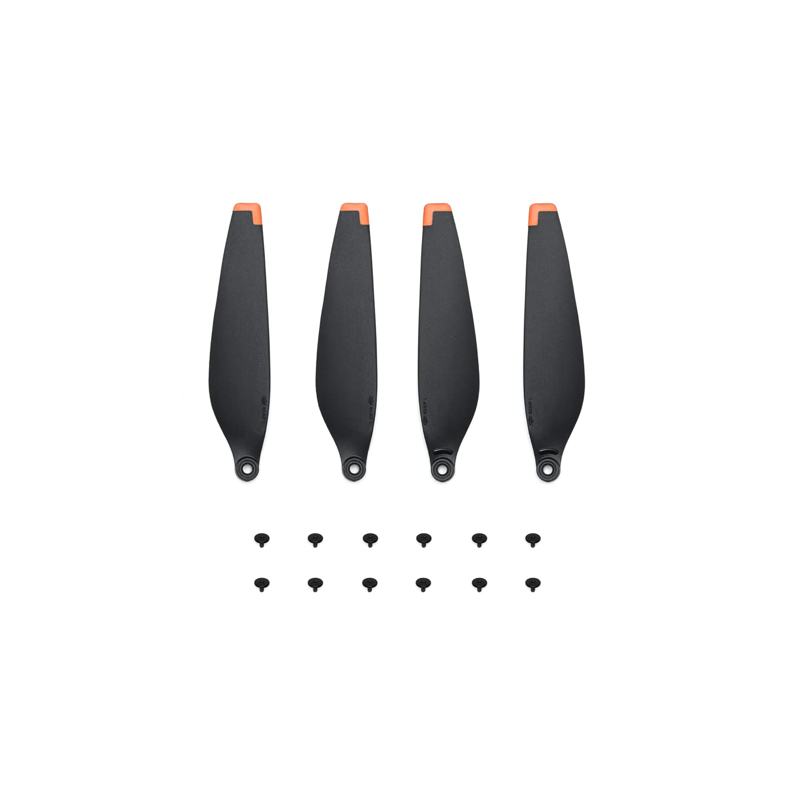 DJI Mini 4 Pro propellers box showing contents for quick setup and ready flight