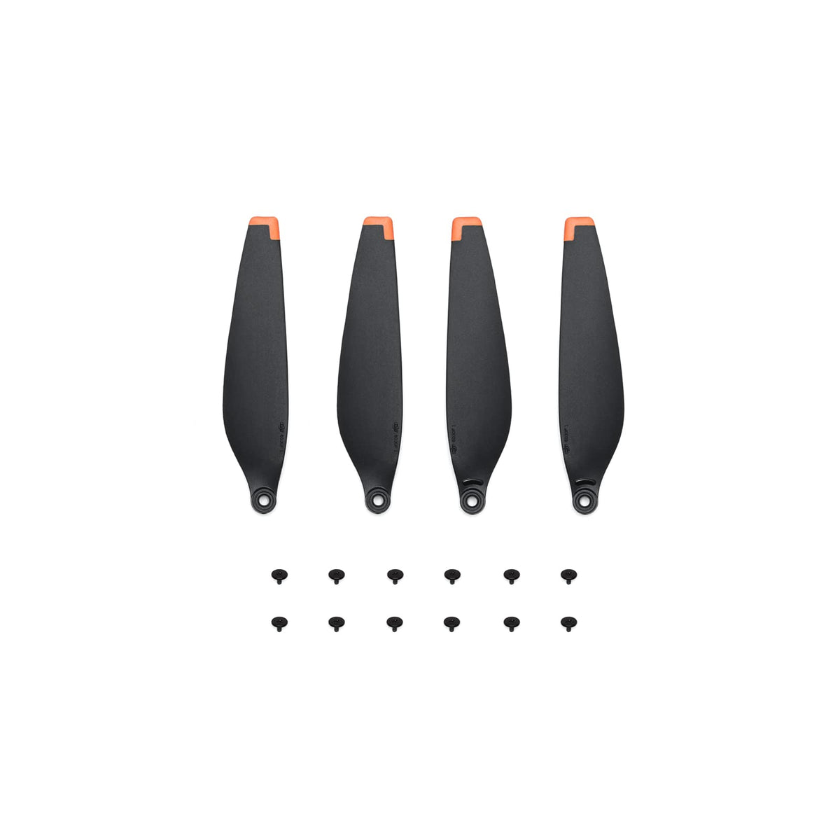DJI Mini 4 Pro propellers box showing contents for quick setup and ready flight