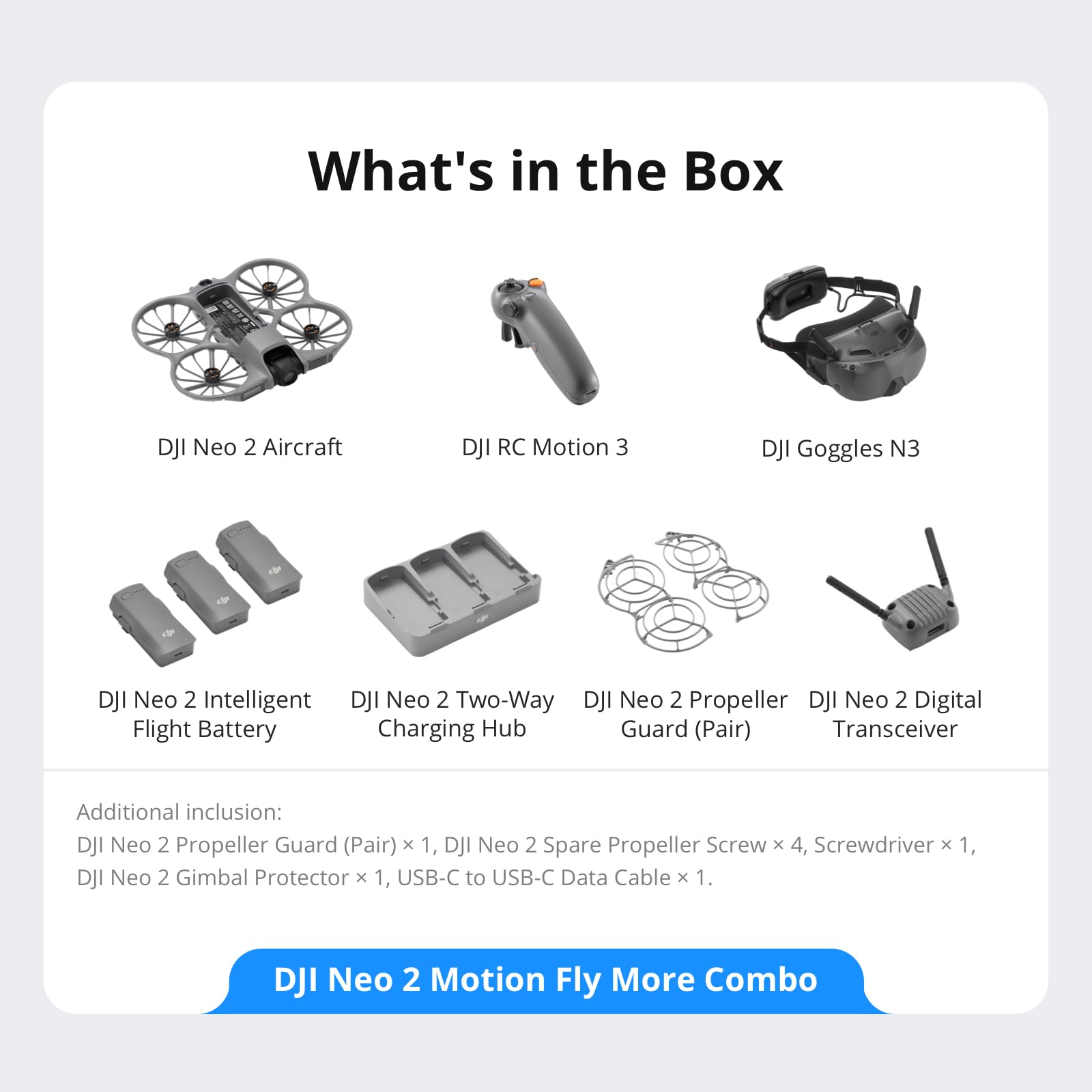 DJI Neo 2 Motion digital transceiver supports stable FPV link