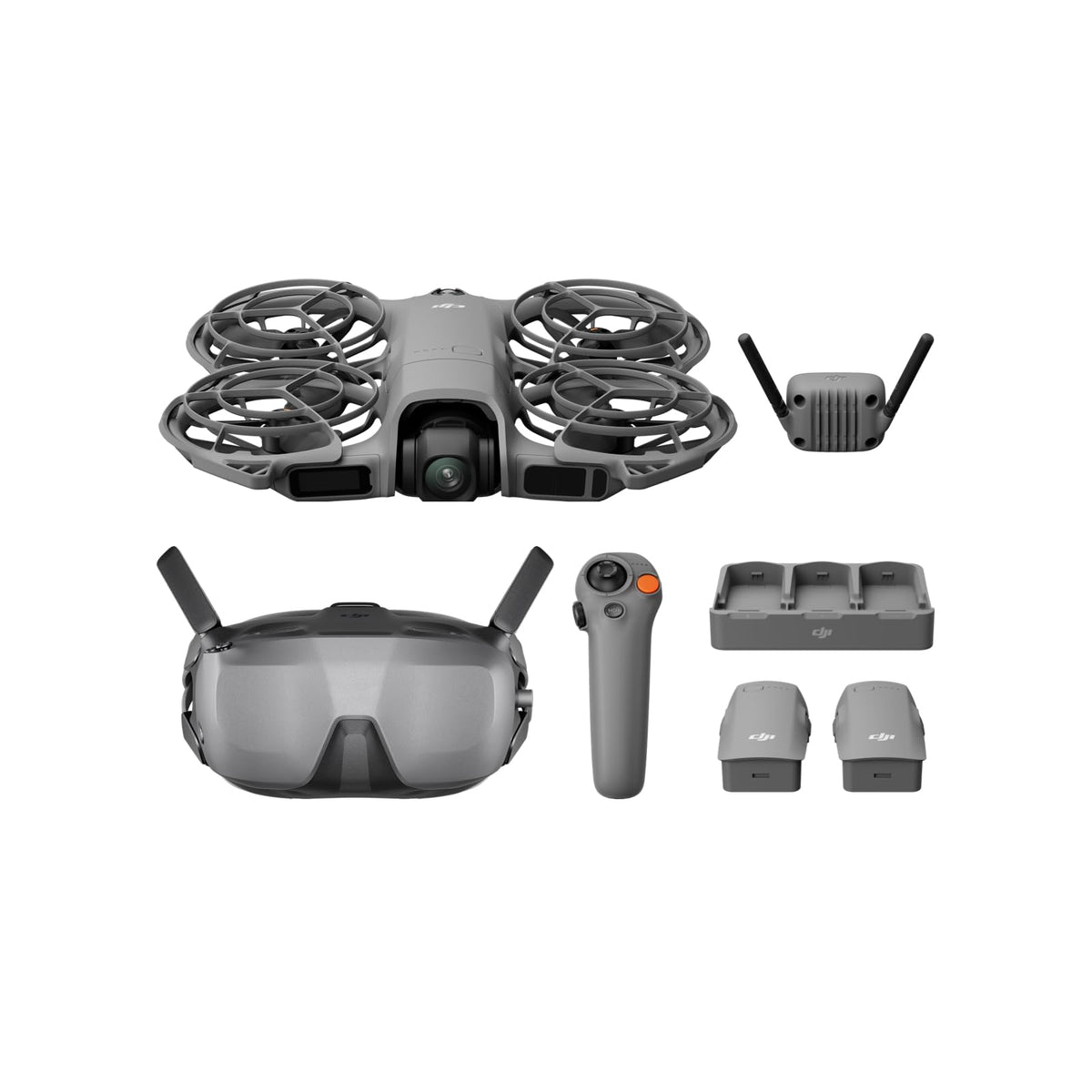 DJI Neo 2 Motion front view with RC Motion 3 package, ideal for beginners