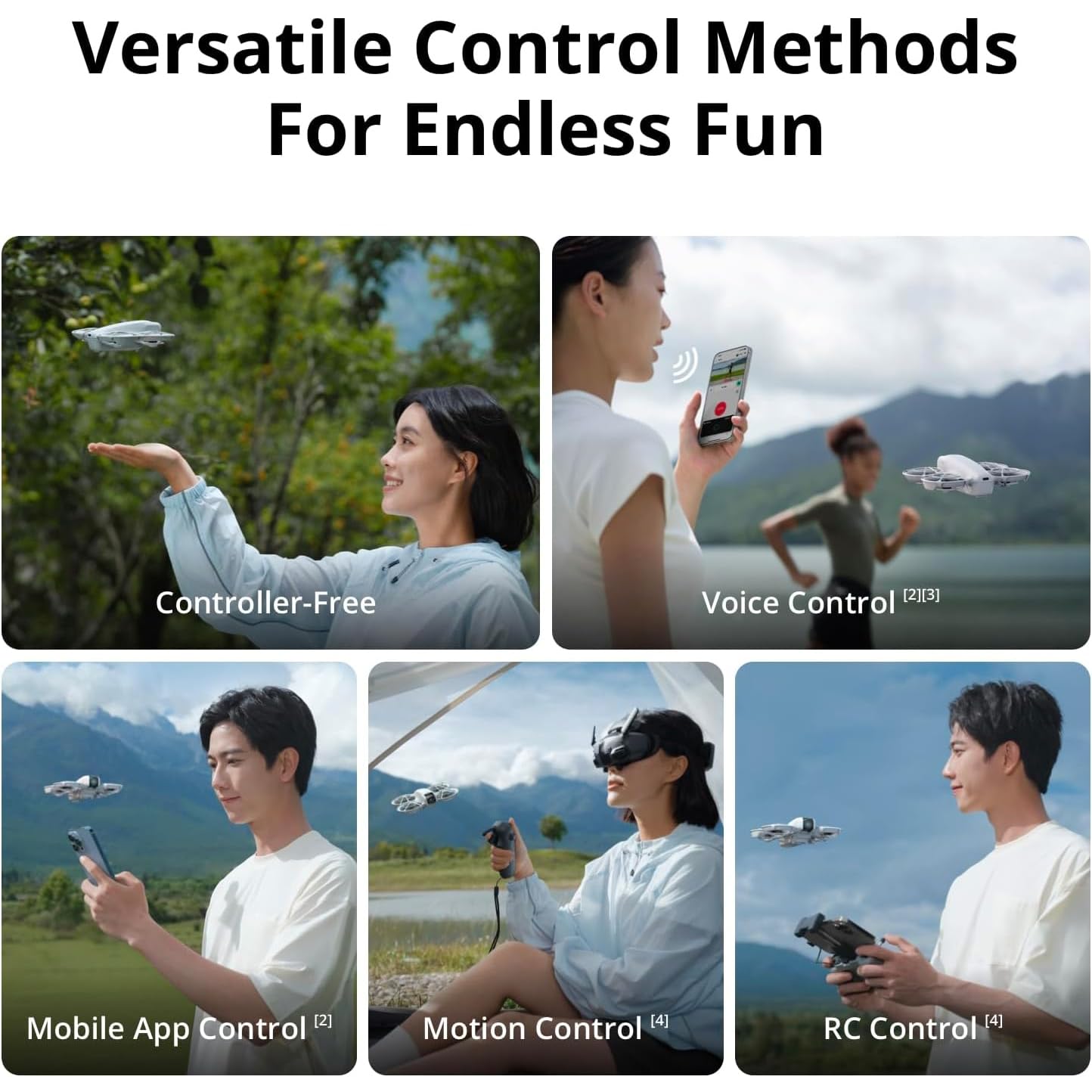 DJI Neo controller-free operation for simple, hands-free capture.