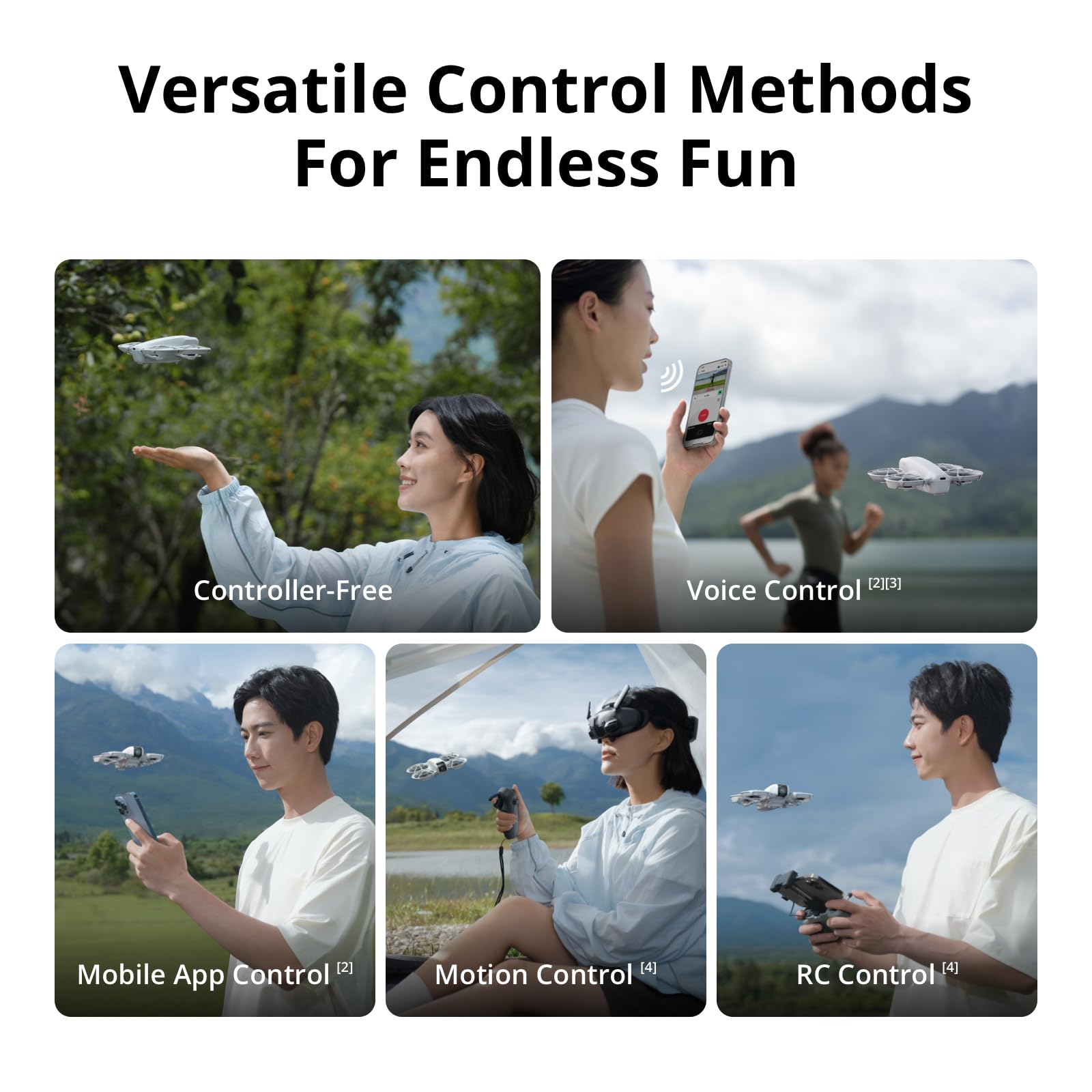 DJI Neo full-coverage propeller guards protect during close flights