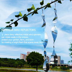 DJUAN Bird deterrent garden ornament shines in sun to deter birds