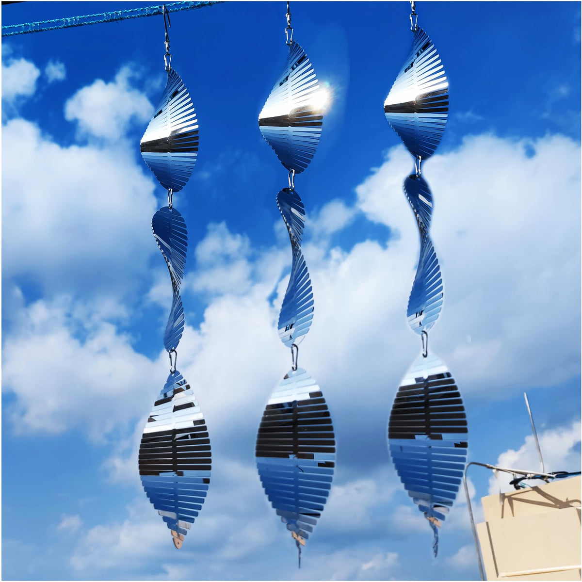 DJUAN Metal Bird Scare Discs reflect sunlight to deter birds