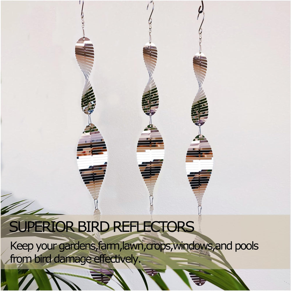 DJUAN Outdoor decor shines in sun as birds avoid the area