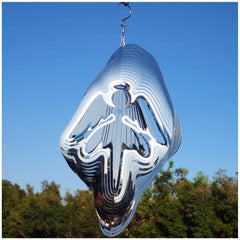 DJUAN sparkly angel ornament deters birds while beautifying your garden