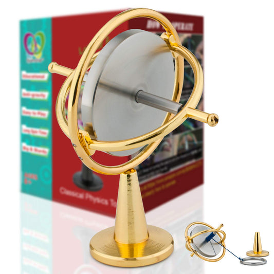 DjuiinoStar DG-5PRO-01 front view showcases a compact, durable gyroscope for desk play