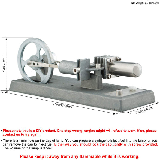 DjuiinoStar kit tools enable precise, beginner-friendly Stirling engine assembly.