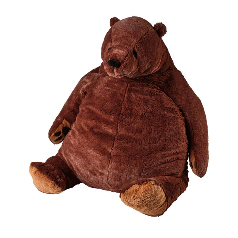 Djungelskog bear 100cm soft plush fur for cuddling and cozy moments.