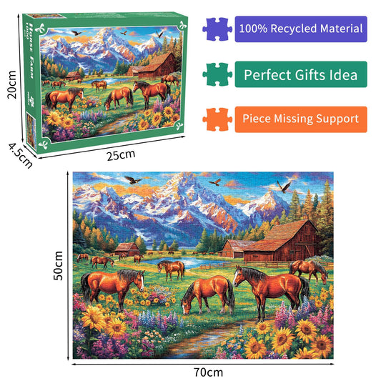 DKijoys Sunflowers Meadow with mountains for relaxed puzzle sessions