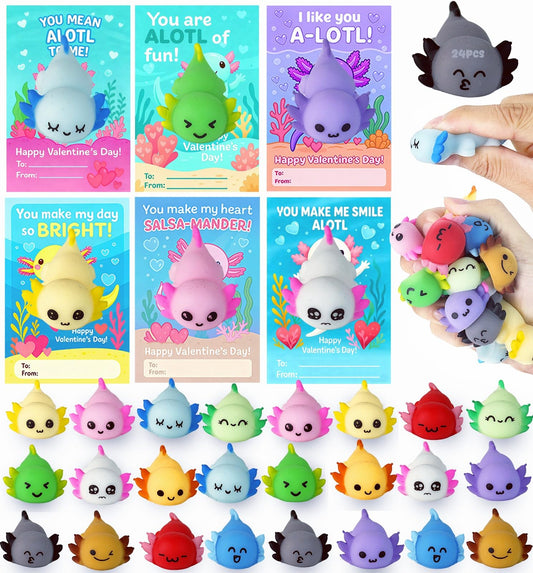DKJOAZ axolotl mochi squishy close-up texture for tactile fun.