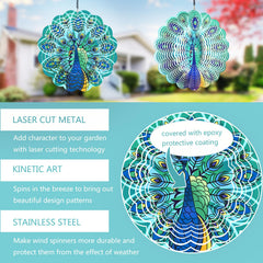 DKJOCKY 3D Kinetic Wind Spinner with smooth rotation