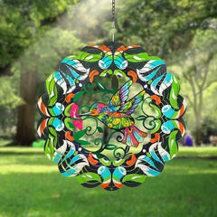 DKJOCKY easy-hang wind spinner with swivel hook for simple setup