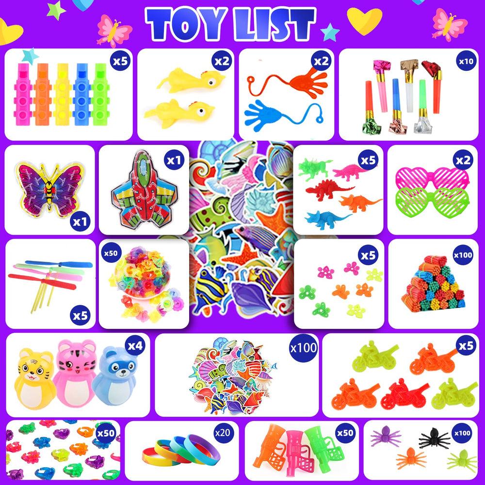 DKZ classroom prizes and carnival selection with varied tactile fidgets.