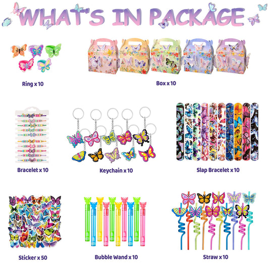 DMIGHT butterfly straws add whimsy to cups at girls' parties.
