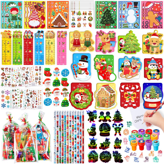 DMIGHT Christmas gift bags for kids, festive and practical classroom rewards.