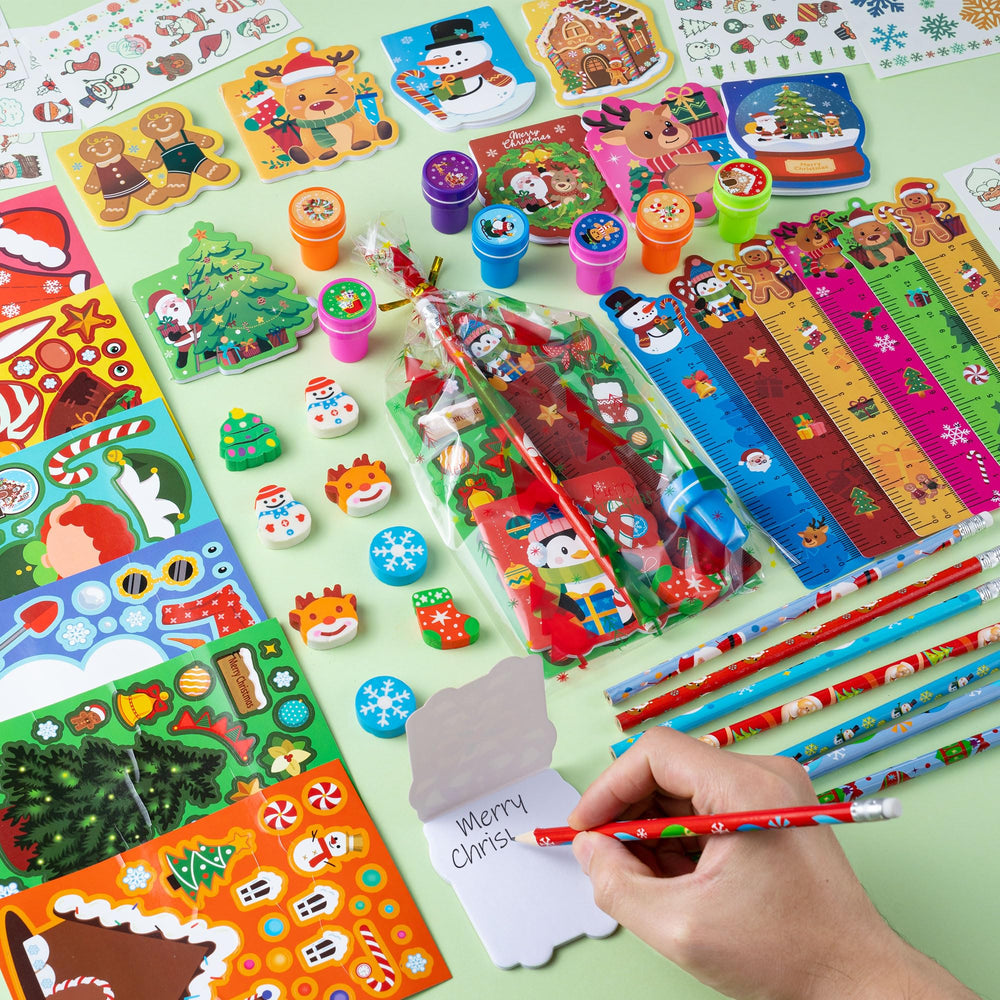 DMIGHT Christmas pencils—bright writing tools for classroom activities.