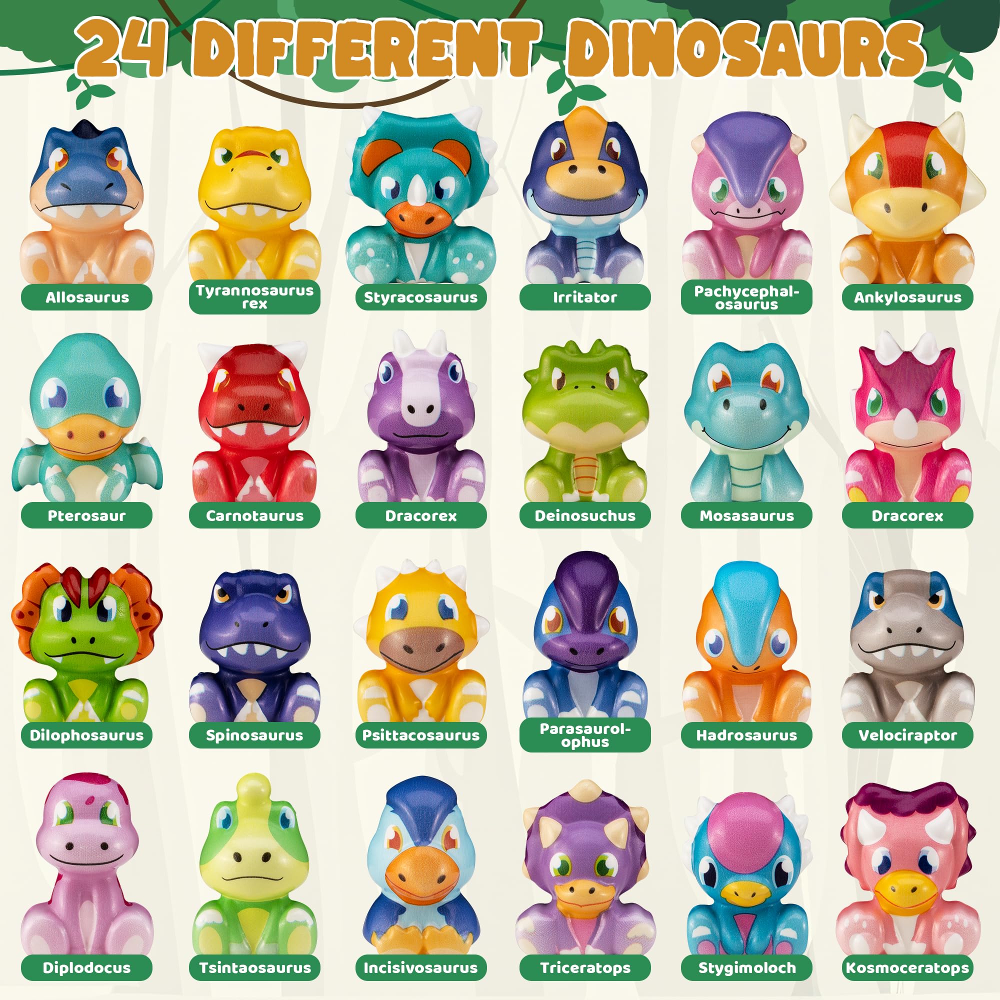 DMIGHT Dinosaur squishy Ankylosaurus colors great for classroom rewards