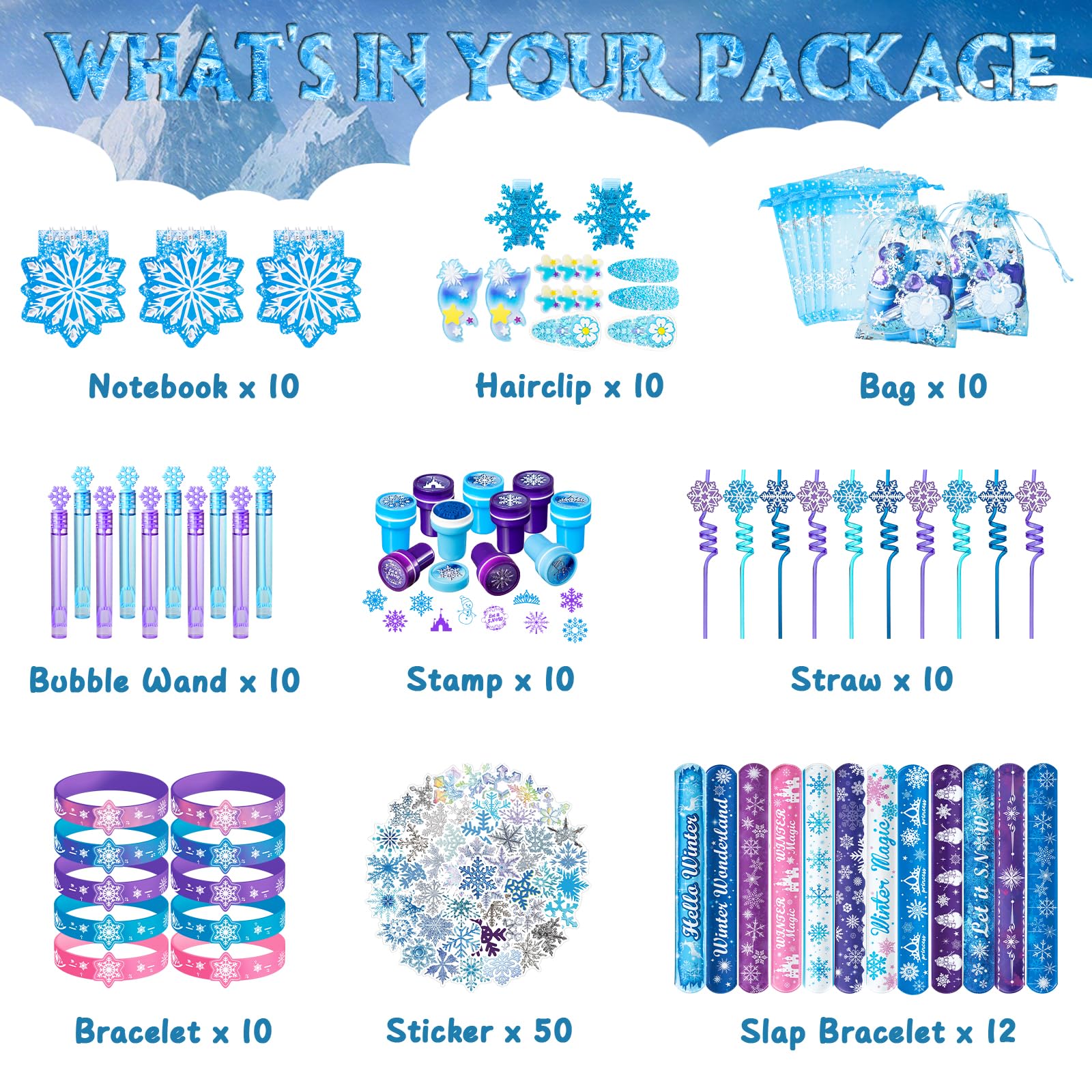 DMIGHT Frozen notebooks for autographs and keepsakes at the party