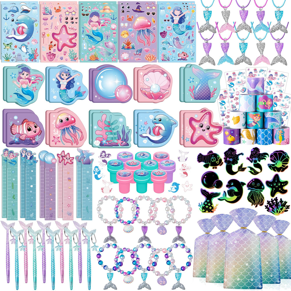 DMIGHT mermaid stampers set for creative party crafts and personalized favors