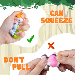 DMIGHT Safari zebra squishy adds color to desks and tactile exploration