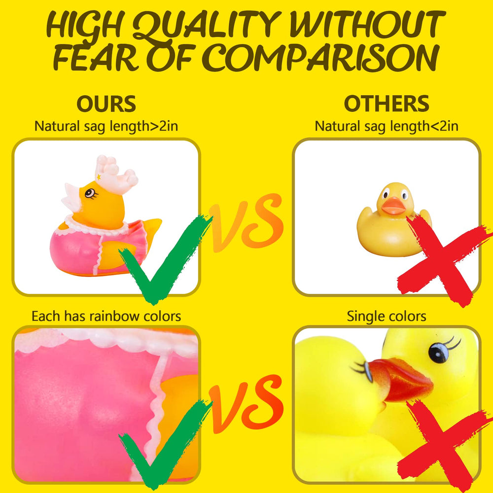 Dmsky mini bath ducks sized 2–2.5 inches for easy grip
