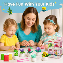DMTXCRP Air Dry Clay cactus model perfect for tactile learning and safe sensory play.
