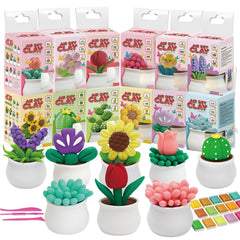 DMTXCRP Air Dry Clay sunflower model for kids, ideal for classroom display and crafts.